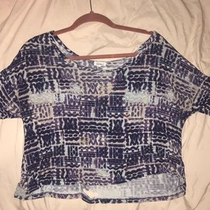 unique pattern crop top